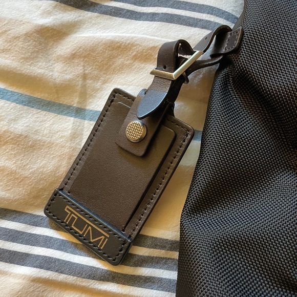 Tumi Alpha Bravo Luke Roll-Top Backpack in Hickory Black Brown Ballistic Nylon - Picture 8 of 10